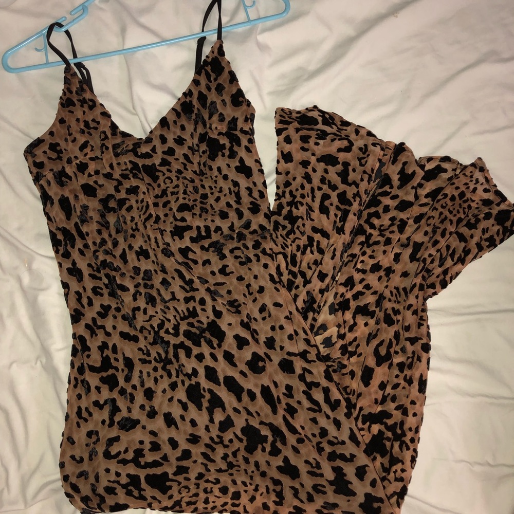 sexy leopard print dress